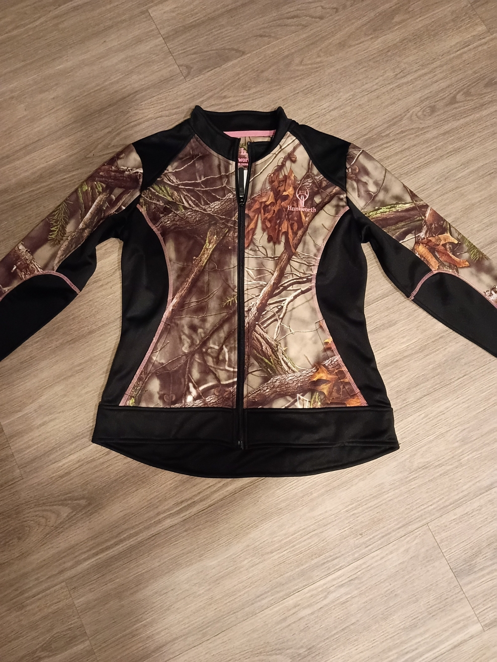 Realtree Camo Zip-Up Jacket with Black Panels